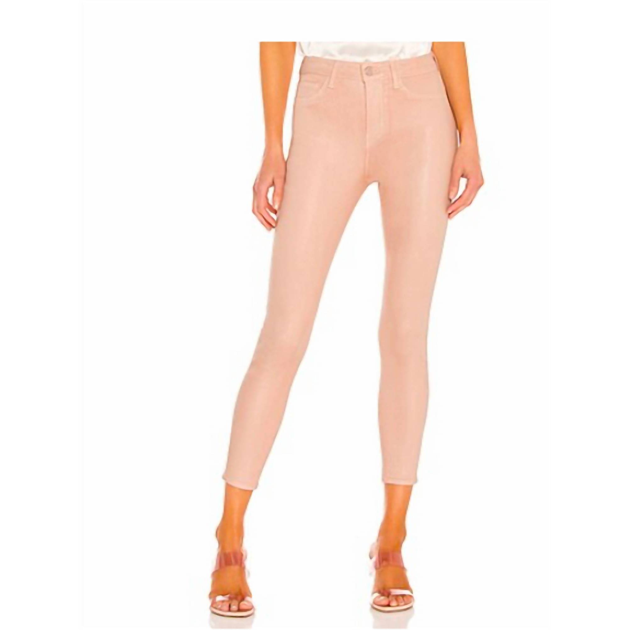 New L'agence Margo Skinny Jeans In Petal Coated